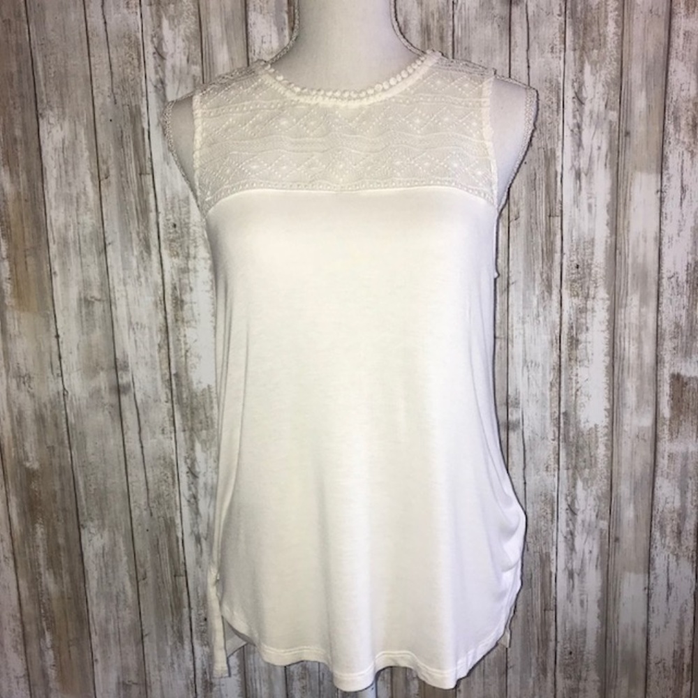 H&M Off White Sleeveless Tank